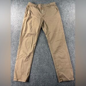 Ag Adriano Goldschmied Women's Caden Tailored Trouser Tan Pants